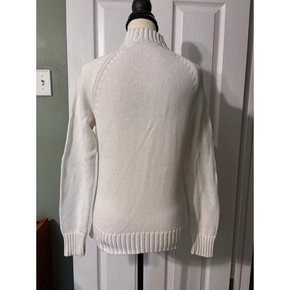 Polo Jeans Co. Ralph Lauren American Flag Knit Sweater Women's Small 100% Cotton - Picture 4 of 5
